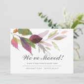 Nieuwe adreswijziging van kennisgeving adreswijzig kaart (Staand voorkant)