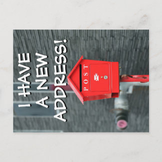 Nieuwe adreswijzigingspostkaart aankondigingskaart