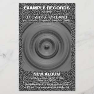 Nieuwe Album starten - trange Stone textuur Flyer