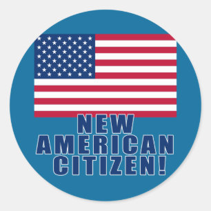 Nieuwe Amerikaanse cadeautjes voor staatsburgers e Ronde Sticker