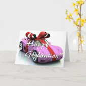 Nieuwe auto afstuderen kaart (Gele Bloem)