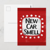 Nieuwe auto ruikt Briefkaart (Voorkant / Achterkant)