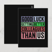 Nieuwe baan grappig | Afscheid collega vertrekt | Briefkaart (Voorkant / Achterkant)