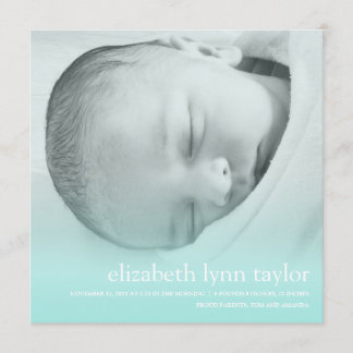 Nieuwe baby aankondiging