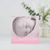 Nieuwe baby aankondiging (Staand voorkant)