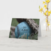 Nieuwe baby aankondiging met honkbal (Gele Bloem)