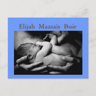 Nieuwe Baby Aankondiging Post Kaart