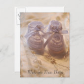 Nieuwe baby aankondigingskaart (Voorkant / Achterkant)