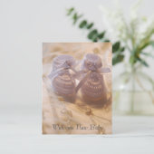 Nieuwe baby aankondigingskaart (Staand voorkant)