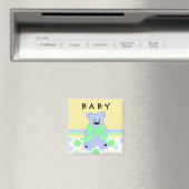 Nieuwe Baby Blauwe Teddibeer Magneet (Insitu (Vaatwasser))