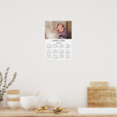 Nieuwe Baby Eerste Jaar Foto 2026 Kalender Poster (Keuken)
