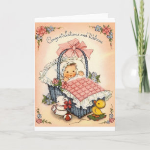  nieuwe baby felicitatie Wenskaart Kaart