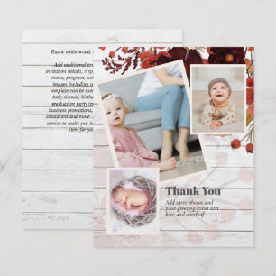 Nieuwe Baby Foto Bedankkaartjes Modern Budget