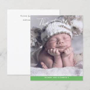 Nieuwe Baby Foto Bedankkaartjes Modern Budget