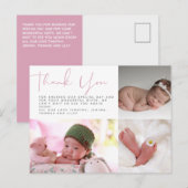 Nieuwe Baby Foto Dank u Kaarten Modern Budget (Voorkant / Achterkant)