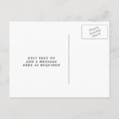 Nieuwe Baby Geboorte Aankondiging Foto briefkaart (Achterkant)