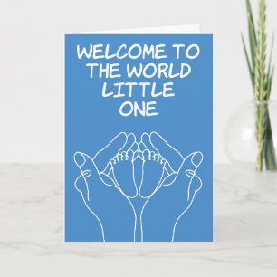 Nieuwe Baby Gefeliciteerd Baby Boy Kaart