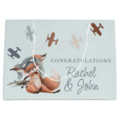 Nieuwe Baby Gefeliciteerd Cadeautas (Voorkant)