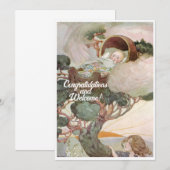  Nieuwe Baby Gefeliciteerd Flat Kaart (Voorkant / Achterkant)