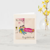 nieuwe baby Gefeliciteerd Kaart (Gele Bloem)