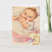  nieuwe baby Gefeliciteerd Kaart (Voorkant)