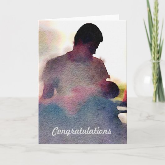 Nieuwe Baby Kaart - Papa Gefeliciteerd (Voorkant)