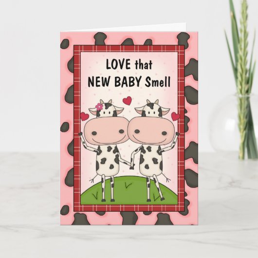 Nieuwe baby - Koeien voor nieuwe ouders Kaart (Voorkant)
