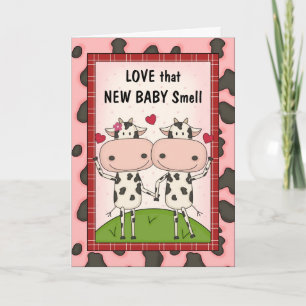 Nieuwe baby - Koeien voor nieuwe ouders Kaart