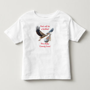 Nieuwe baby, leuk aankondiging voor grote broer of kinder shirts