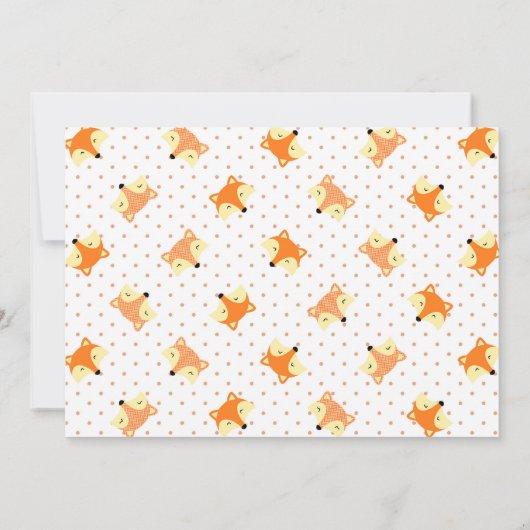 Nieuwe Baby Meisje Aankondiging Fotokaart Woodland (Achterkant)