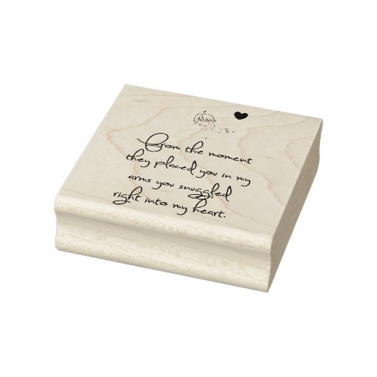 Nieuwe baby 	rubberstempel (Stempel)