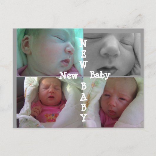 NIEUWE BABY SHOWER KAART (Voorkant)