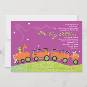 NIEUWE BABY TRAIN Joods Baby Noeming Kaart