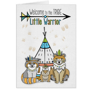 Nieuwe baby Welkom bij de Tribe Little Warrior