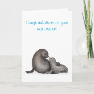 Nieuwe babykaart (blauw) voor baby- en moederzeeho kaart