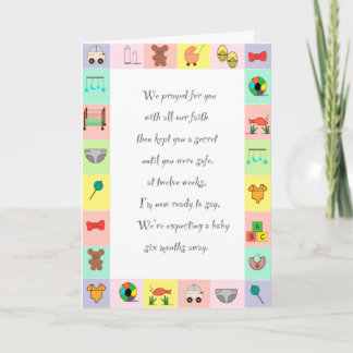 Nieuwe babykaart kaart