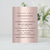 Nieuwe babyschoen Het is een Girl Roos Gold ballon Kaart (Staand voorkant)