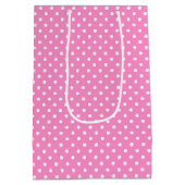 Nieuwe babyvoetafdrukken met Polka Dot Bow Medium Cadeauzakje (Achterkant)