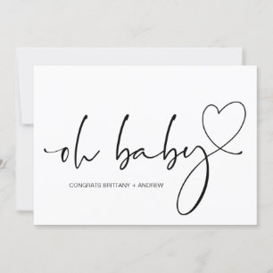 Nieuwe babyzwangerschapspreparaten Oh Baby shower Kaart