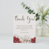 Nieuwe  bedankkaarten bedankkaart (Staand voorkant)