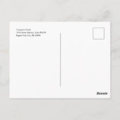 Nieuwe bedrijfsnotificatie briefkaart (Achterkant)
