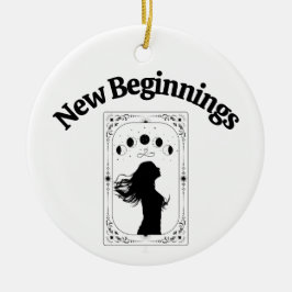 Nieuwe Beginnings Breakup Divorce Tarot Kaart Zodi Keramisch Ornament