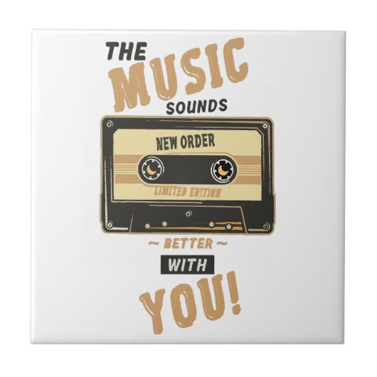 Nieuwe bestelling - Cassettebandje Tegeltje (Voorkant)