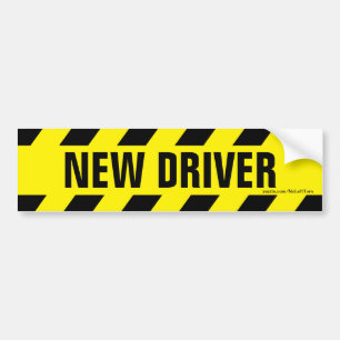 Nieuwe bestuurder bumpersticker