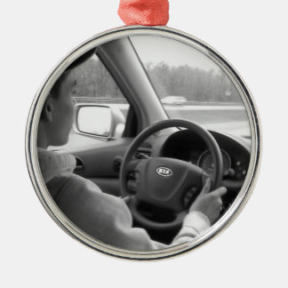Nieuwe bestuurder (tiener) metalen ornament