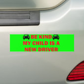 Nieuwe bestuurdersveiligheid bumpersticker (Op auto)