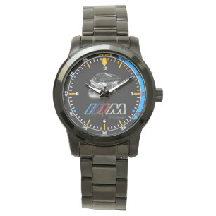 Nieuwe BMW mPower Engine RVS Quartz Horloge