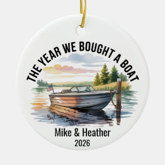 Nieuwe Boot Eigenaren 2026 Kerst Ornament Koppel