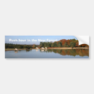 Nieuwe bospleetsticker bumpersticker