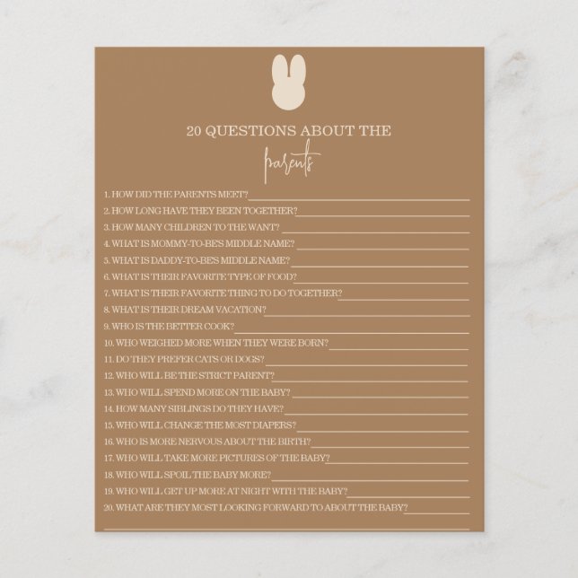 Nieuwe Bunny 20 Vragen over het Ouderenspel (Voorkant)